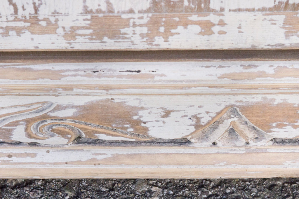 Aged White Farmhouse Style Cabinet