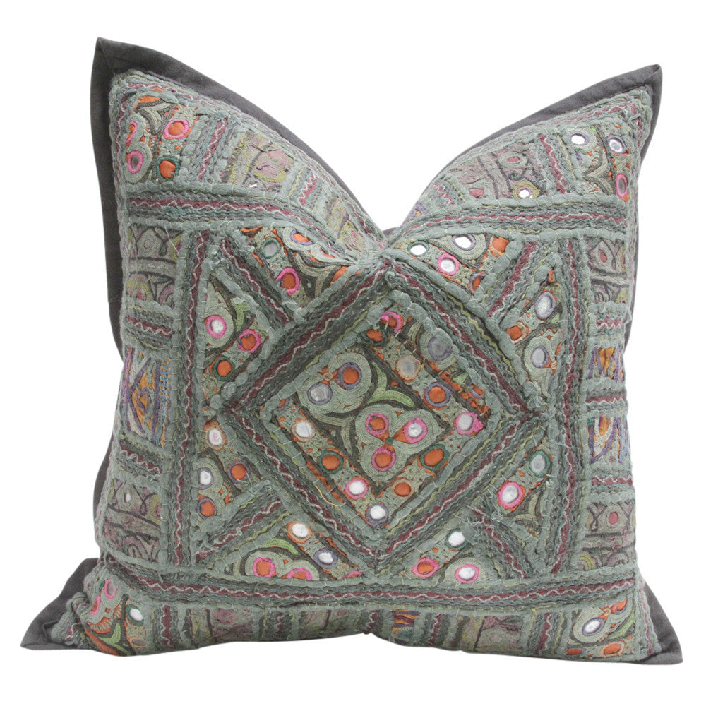 Olive Small Jaislmer Pillow