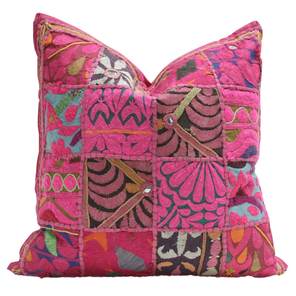 Fuschia Small Jaislmer Pillow