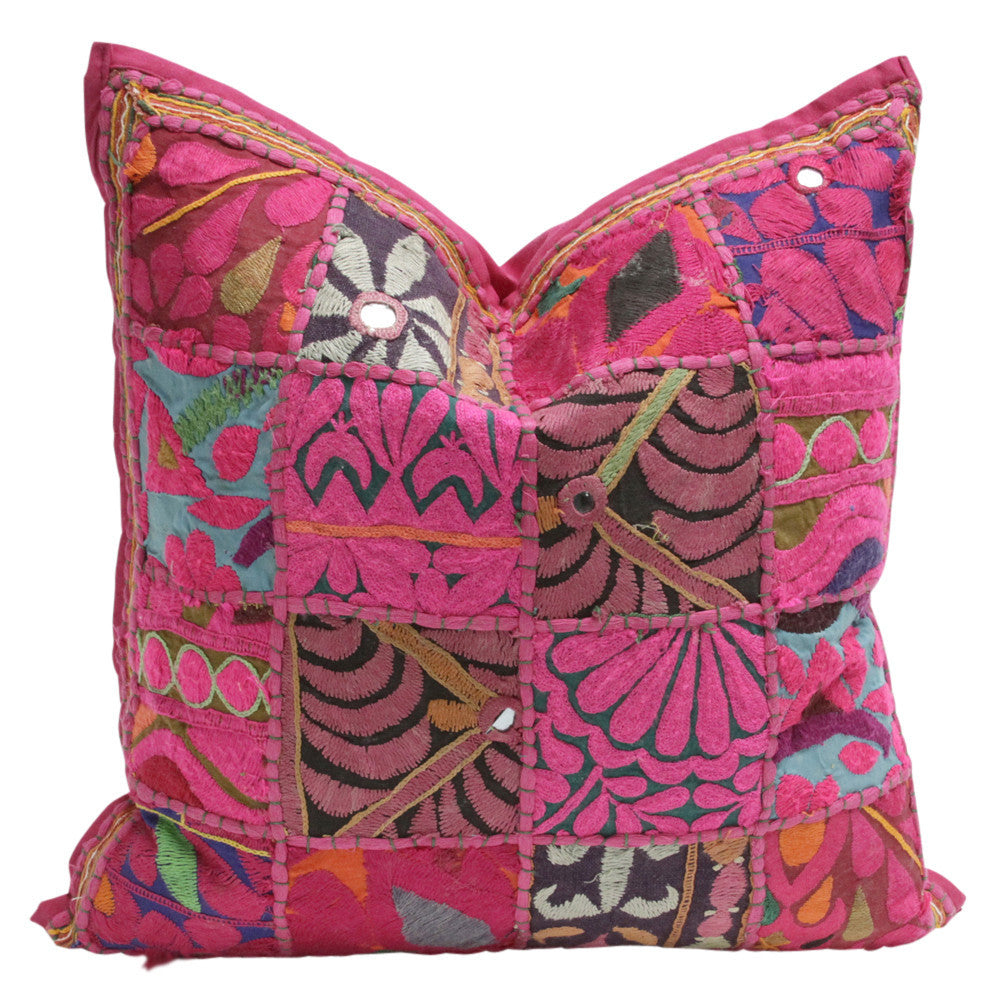 Fuschia Small Jaislmer Pillow