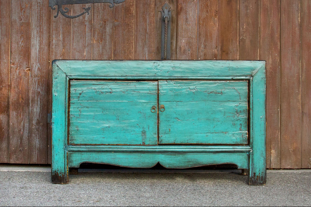 Vivid Teal Shanxi Cabinet