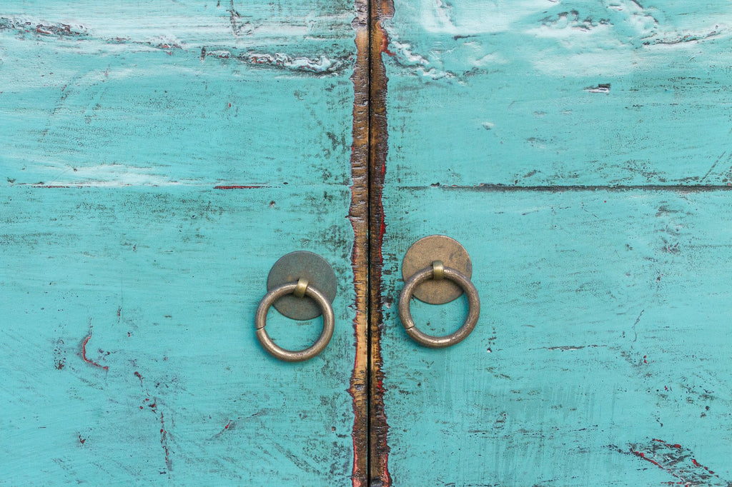 Vivid Teal Shanxi Cabinet
