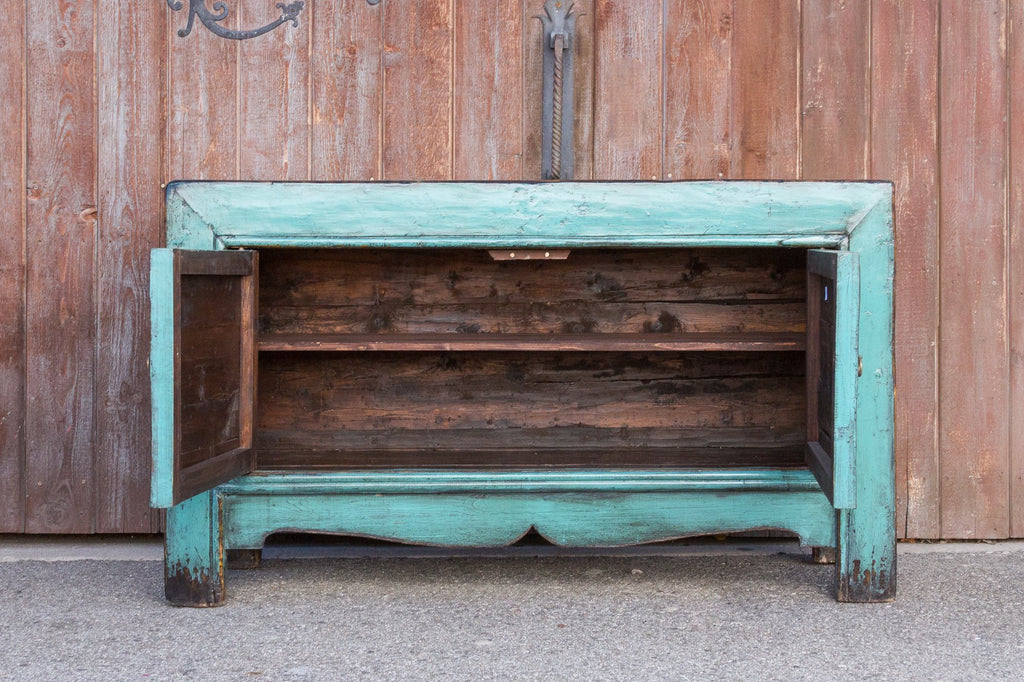 Vivid Teal Shanxi Cabinet