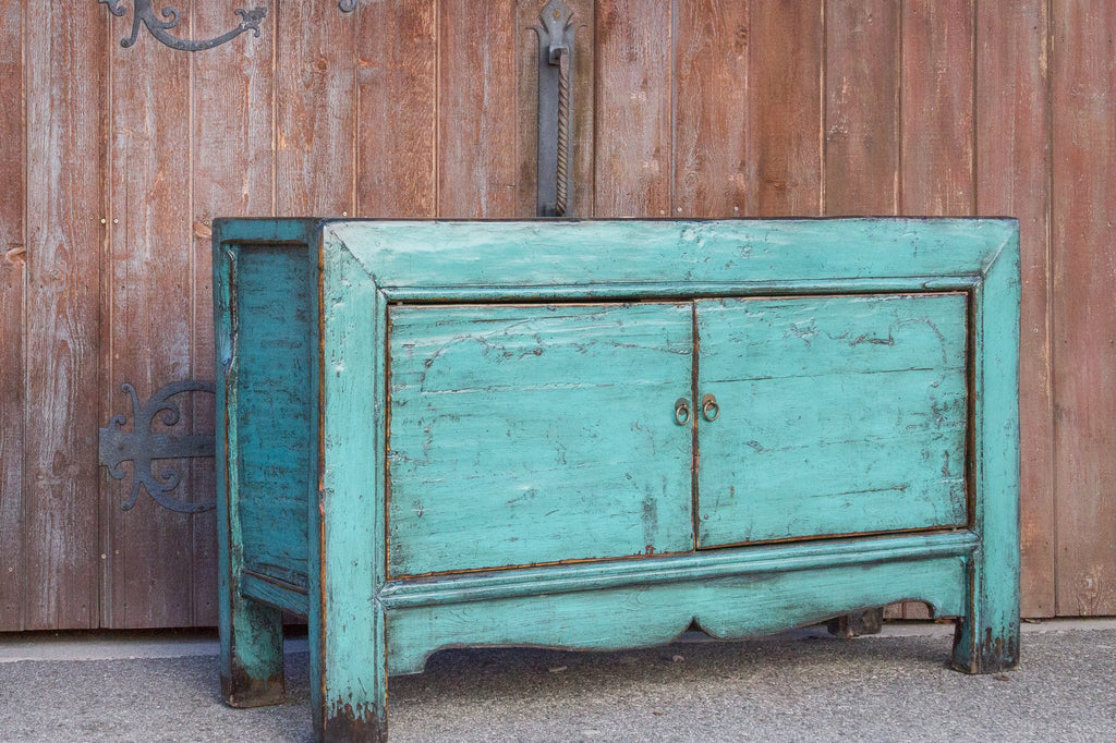 Vivid Teal Shanxi Cabinet