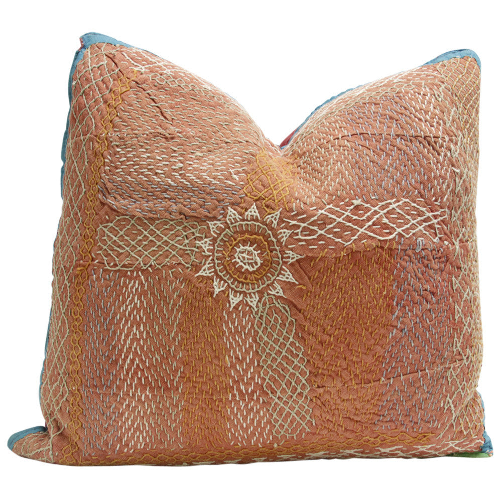 Orange Saami Quilt Pillow