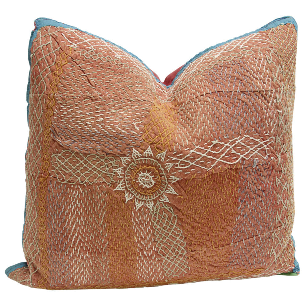 Orange Saami Quilt Pillow