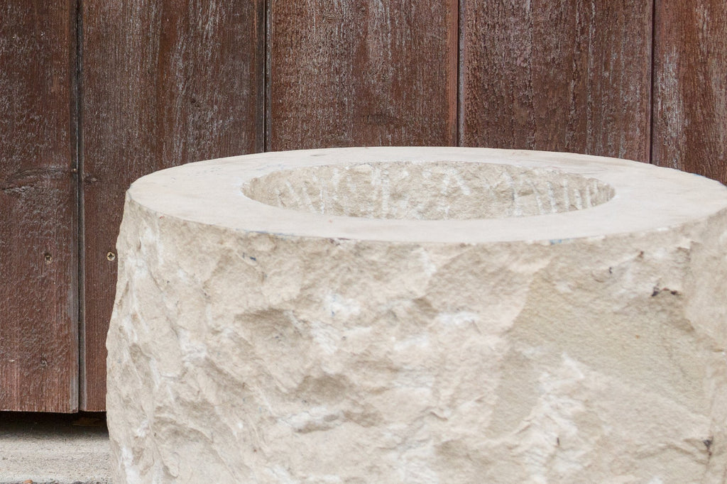 French Hand Crafted Stone Planter