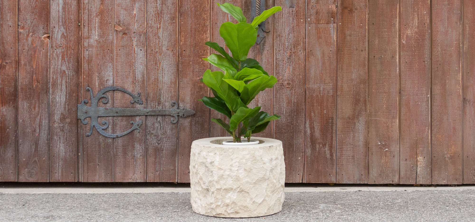 French Hand Crafted Stone Planter