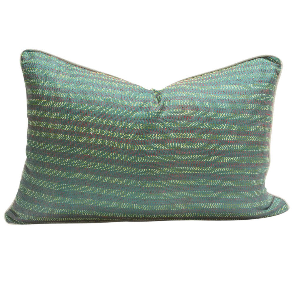 Mantis Bengal Silk Katha Pillow