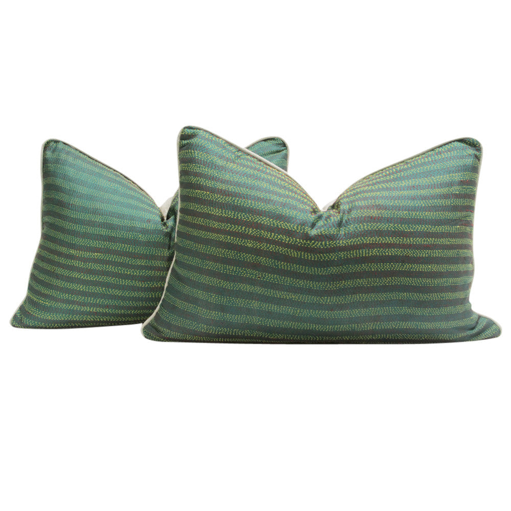Mantis Bengal Silk Katha Pillow