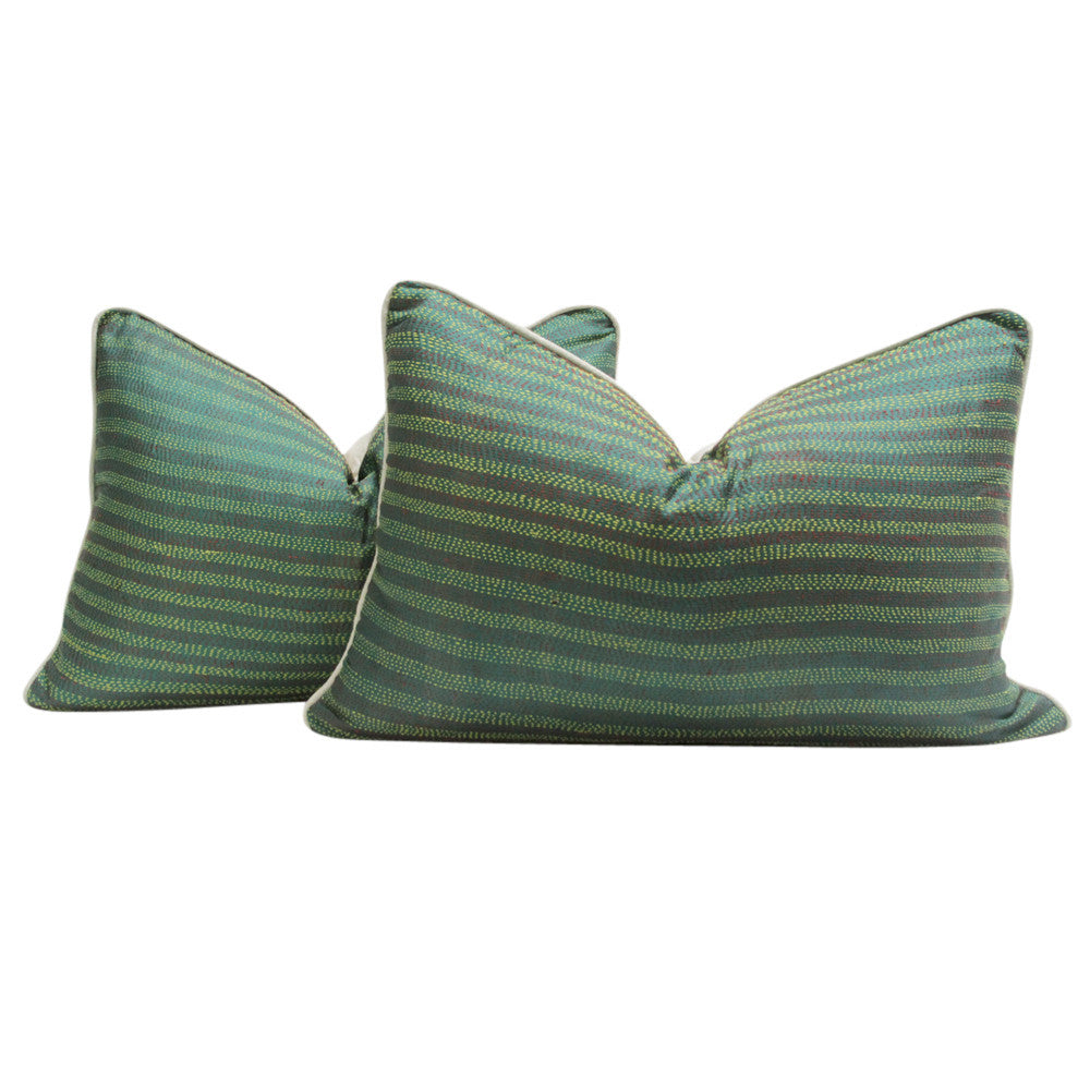 Mantis Bengal Silk Katha Pillow
