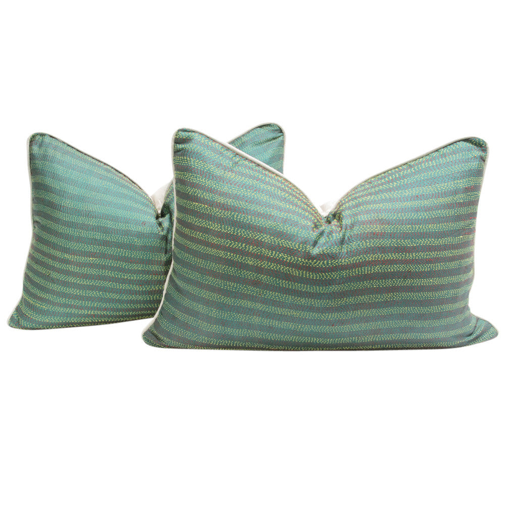 Mantis Bengal Silk Katha Pillow