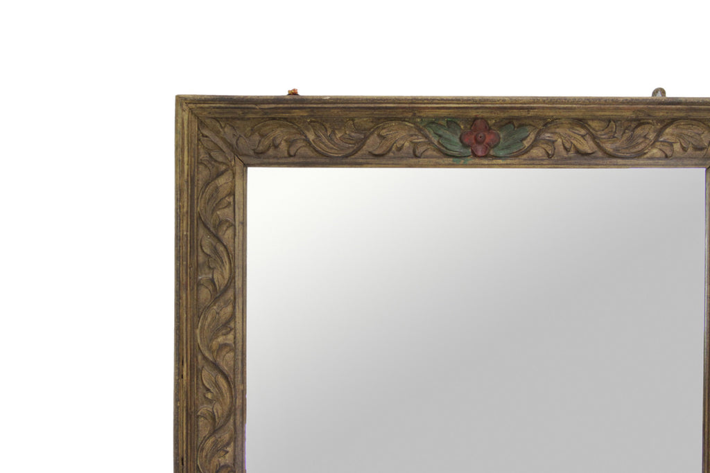 Carved Floral Mirror