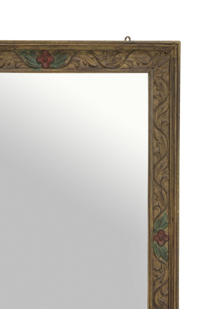 Carved Floral Mirror