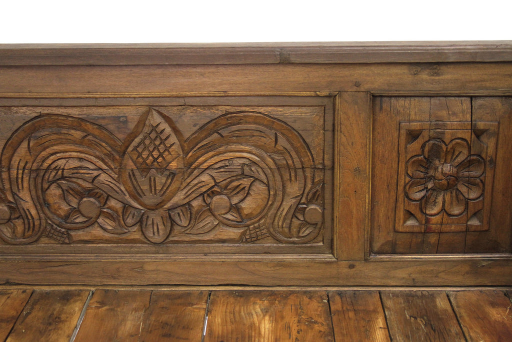 Spanish Colonial Carved Bench
