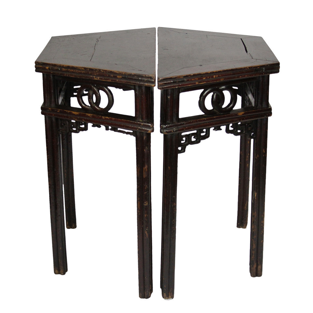 Pair of Chinese Moon Tables