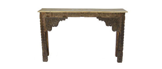 Moorish Carved Console Table