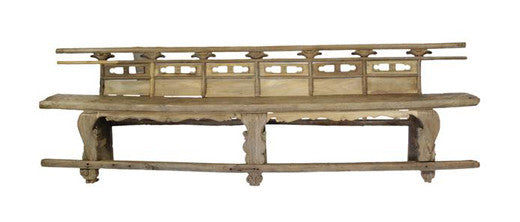 Masterful 18th Century Theater Bench