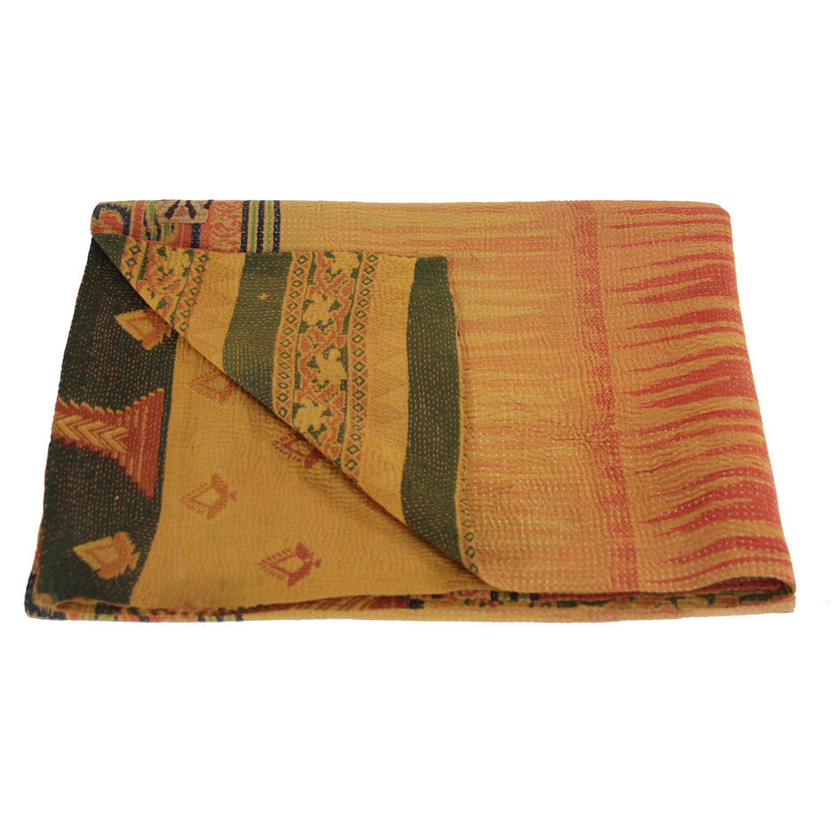 Vintage Kantha Throw