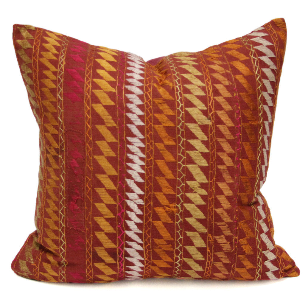 Bagh Phulkari Pillow (square)