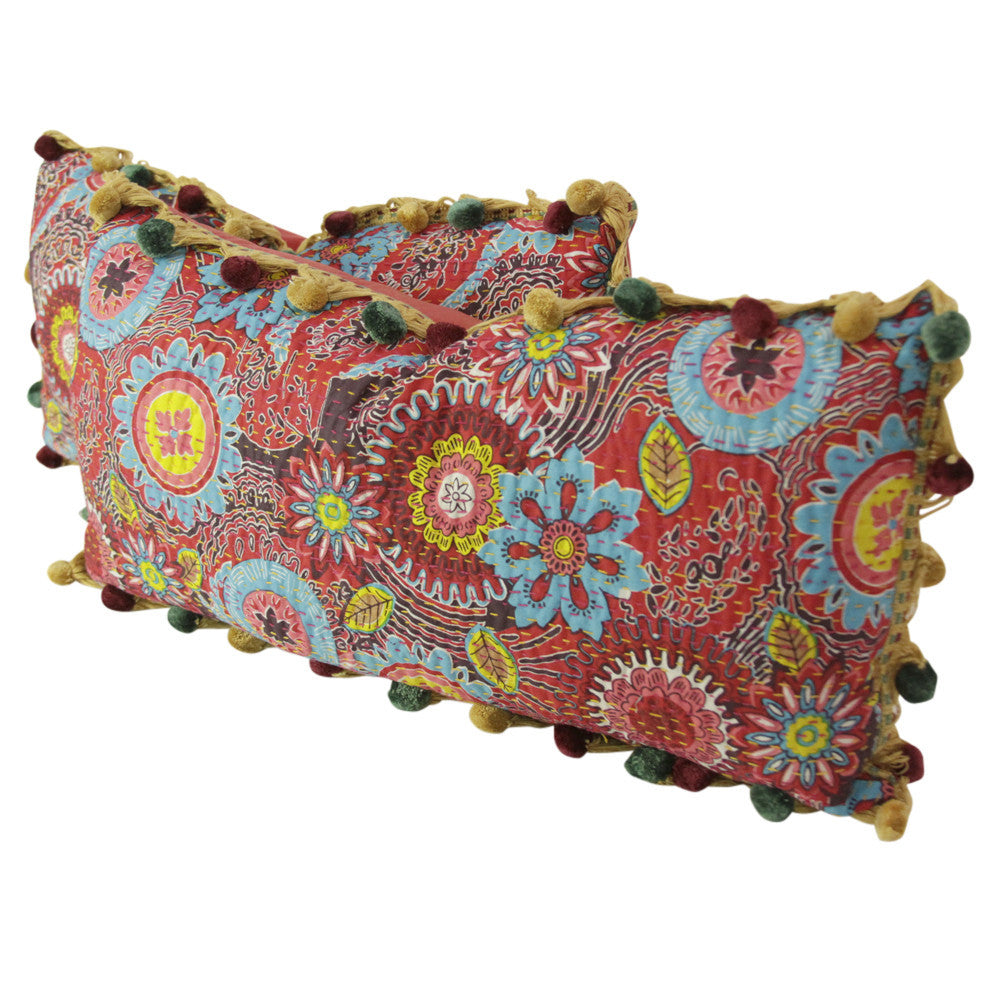 Jogi Rali Daisy Pillow, Set Of 2
