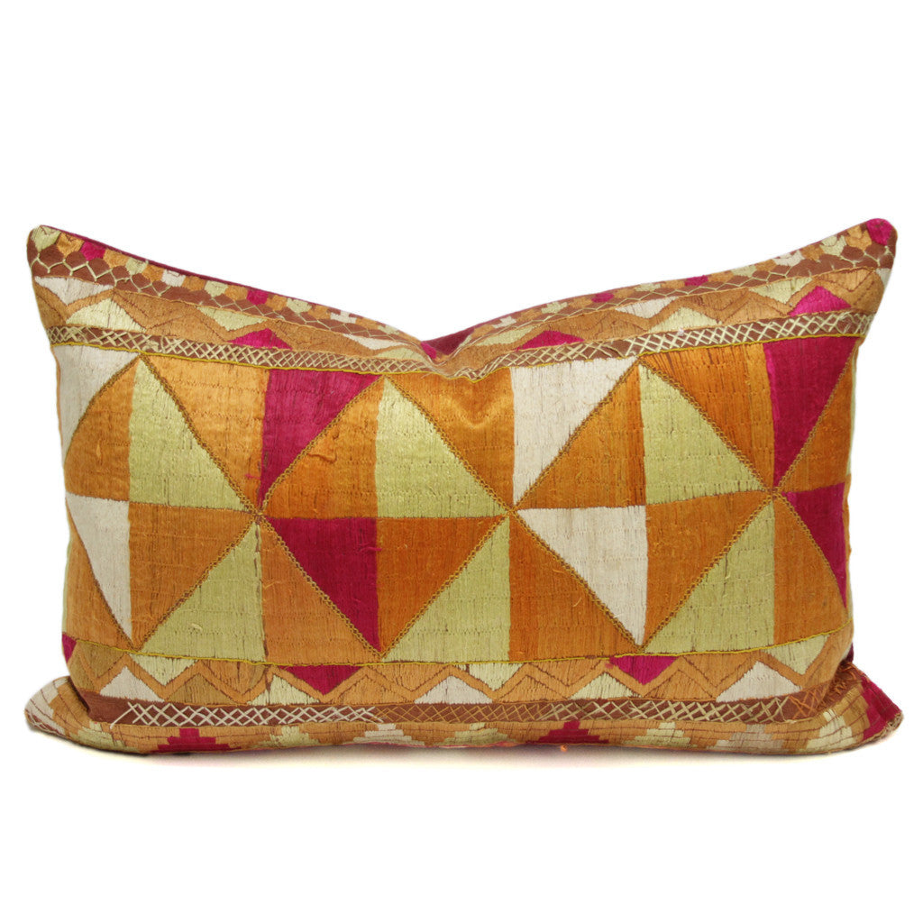 Bagh Phulkari Pillow (Lumbar)