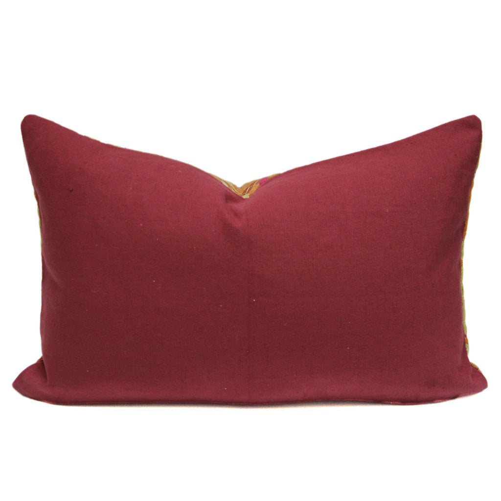Bagh Phulkari Pillow (Lumbar)