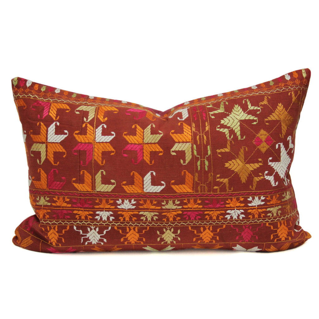 Bagh Phulkari Pillow (Lumbar)