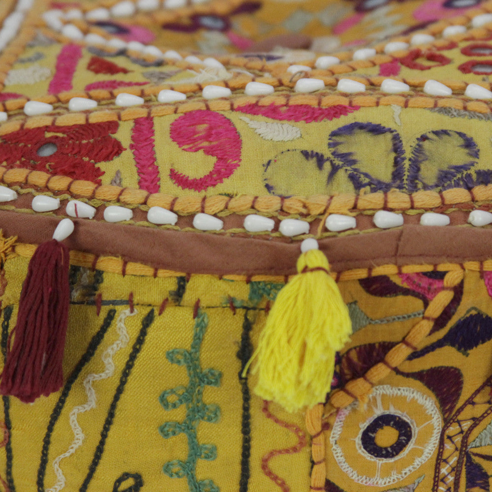 Vintage Rajasthali Pouf