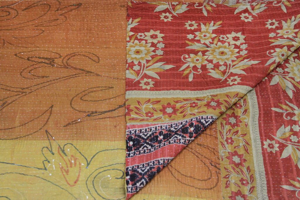 Vintage Kantha Throw