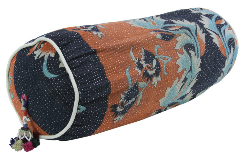 Pushpa Kantha Bolster Pillow