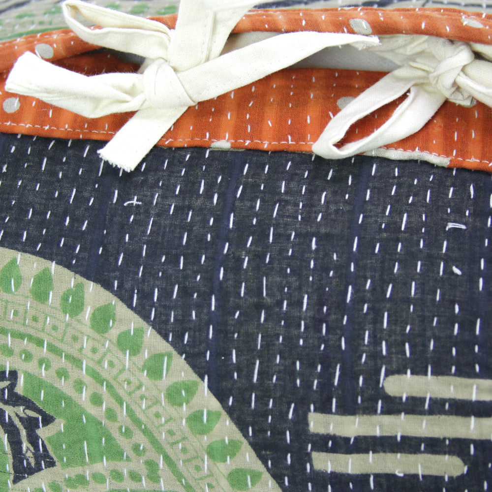 Pushpa Kantha Bolster Pillow