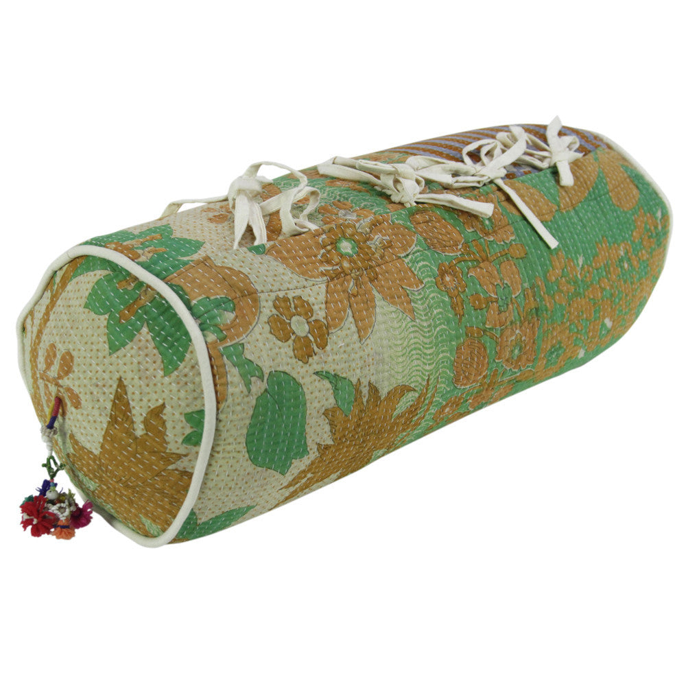 Marudham Kantha Pillows, Pair