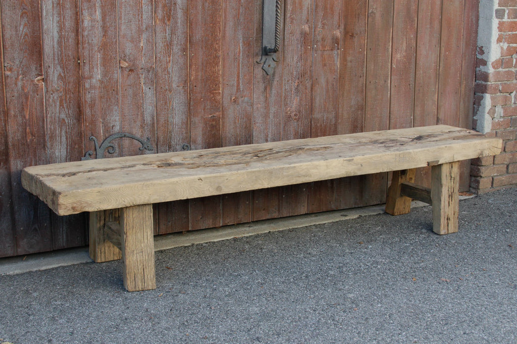 Antique Robust Rustic Bench