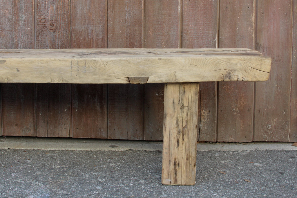 Antique Robust Rustic Bench