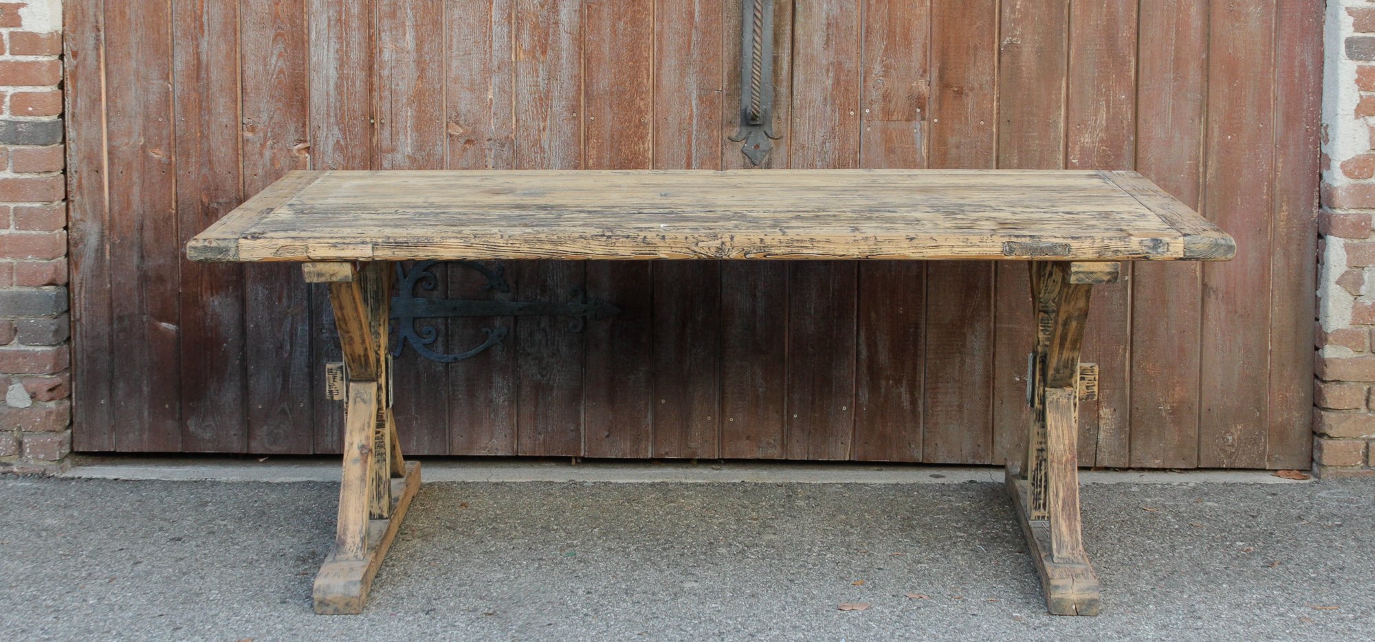 Reconstructed Trestle Dining Table