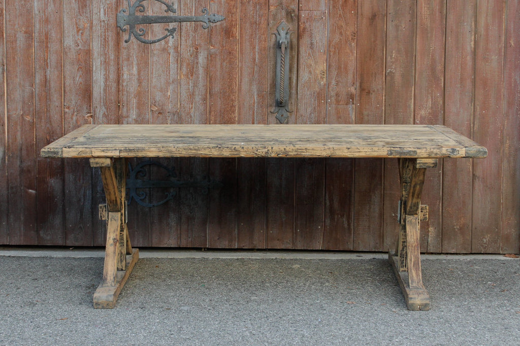 Reconstructed Trestle Dining Table