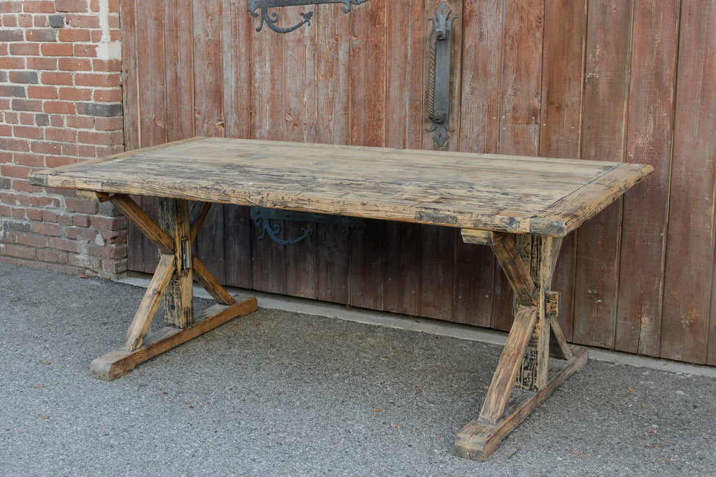 Reconstructed Trestle Dining Table