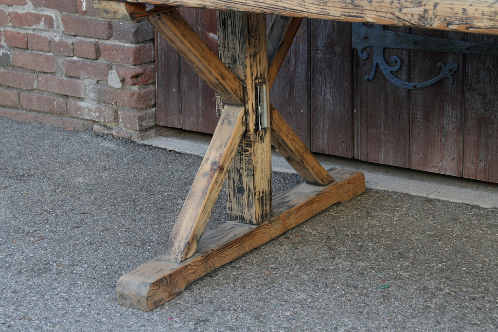 Reconstructed Trestle Dining Table