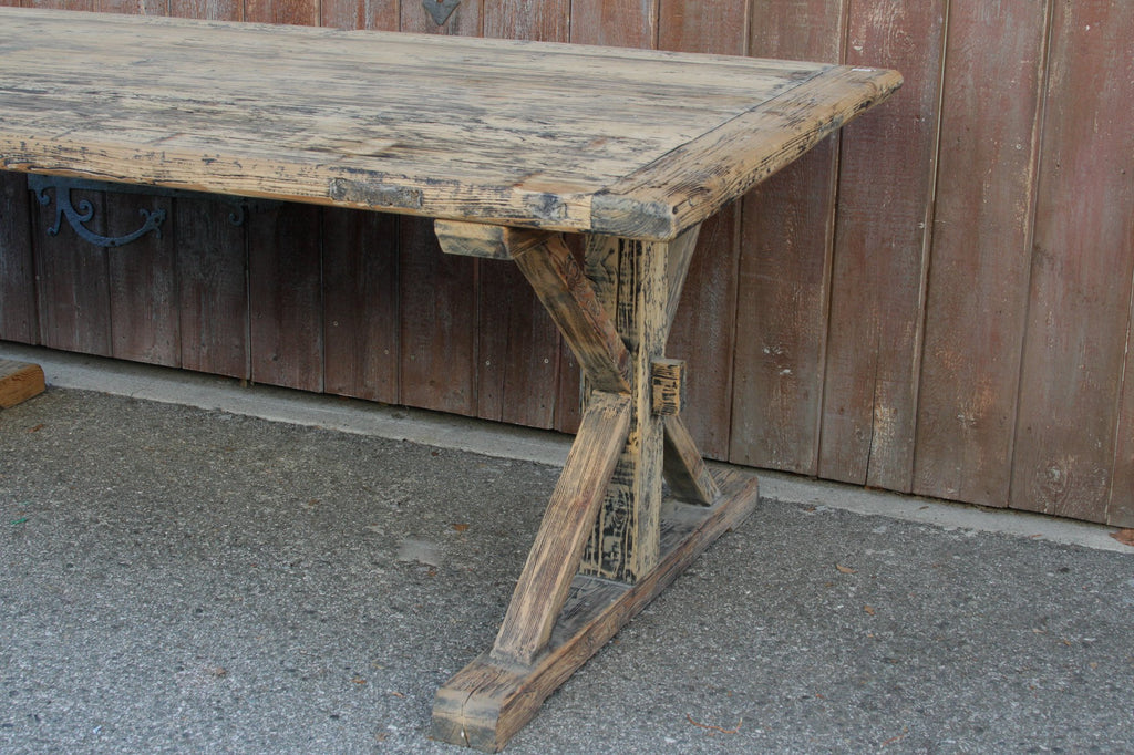 Reconstructed Trestle Dining Table