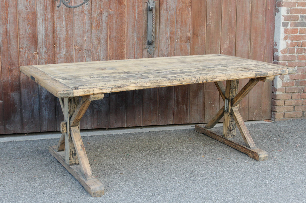 Reconstructed Trestle Dining Table