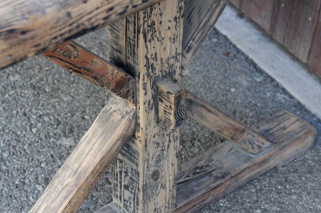 Reconstructed Trestle Dining Table