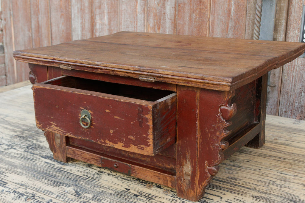 Antique Painted Kang Altar Table