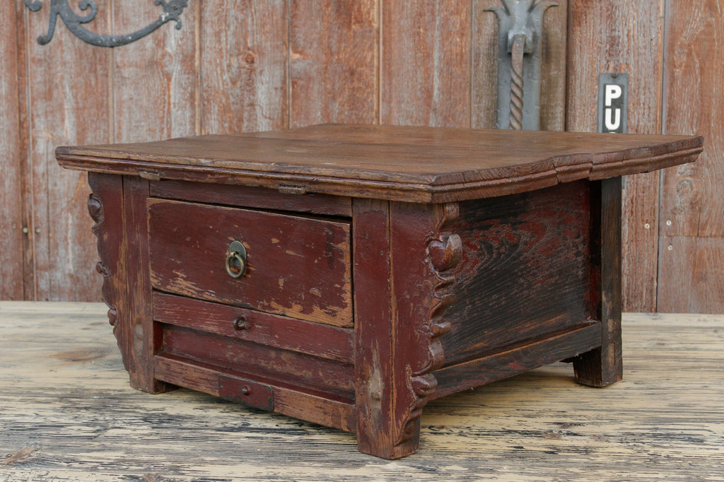Antique Painted Kang Altar Table