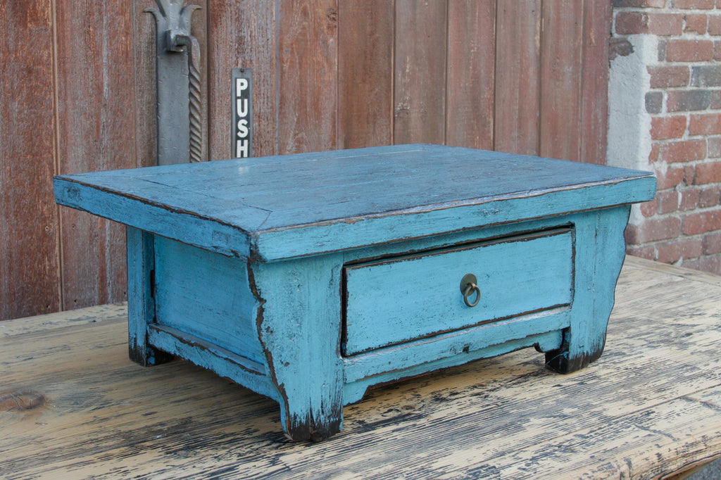 Vintage Turquoise Kang Low Table