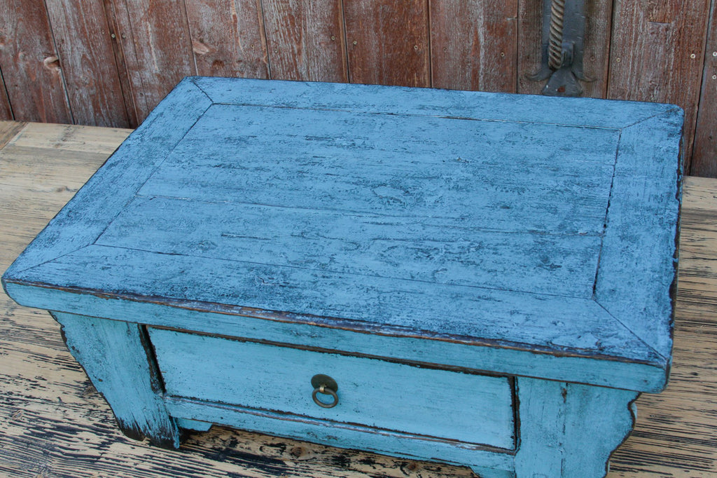 Vintage Turquoise Kang Low Table