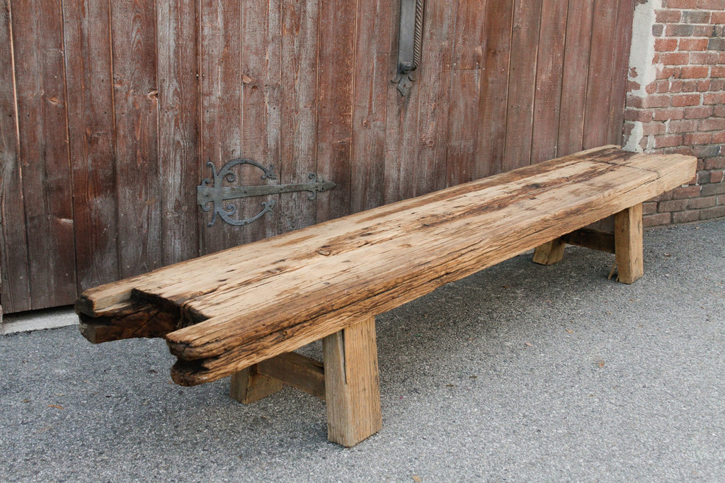 Early 19th Century Long Primitive Bench