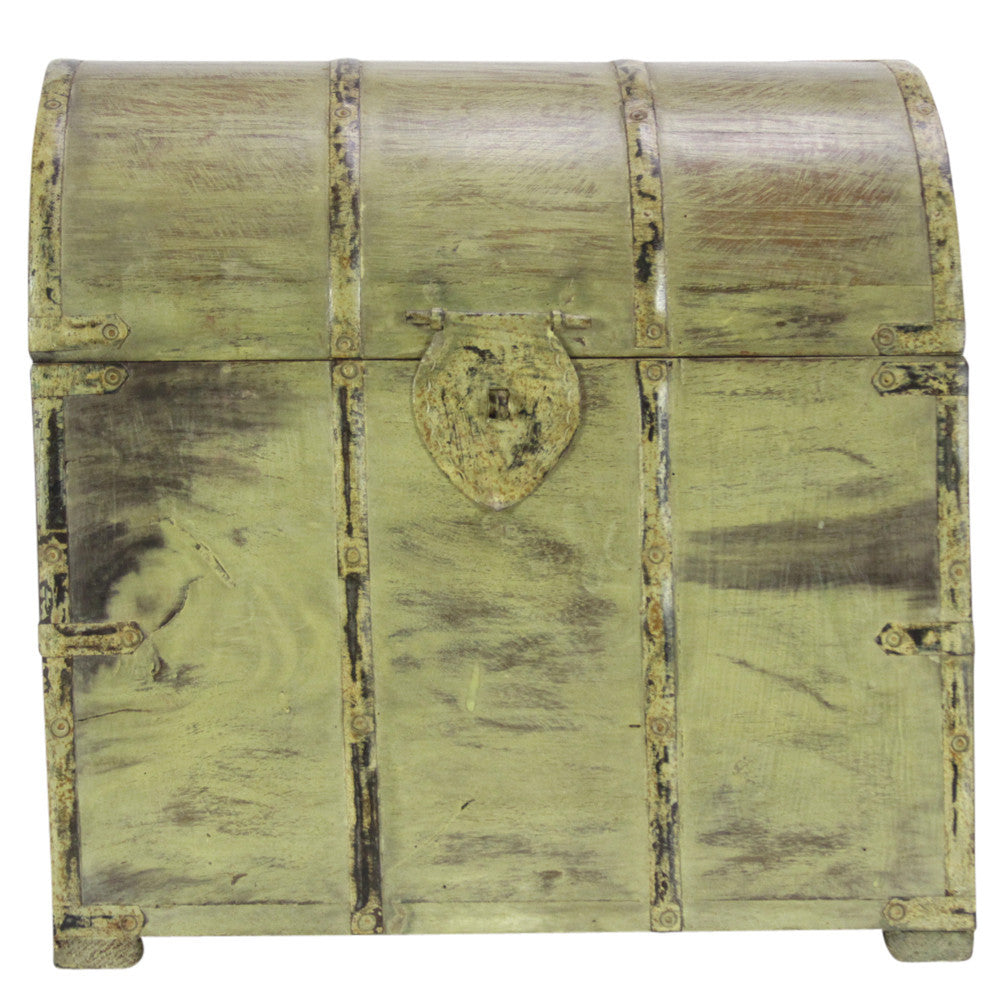 Yellow Painted Wine Box