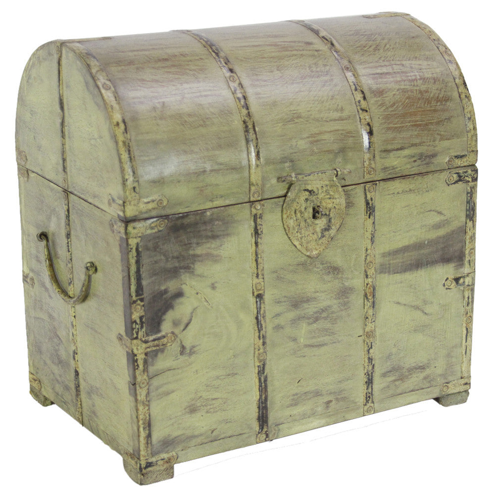 Yellow Painted Wine Box