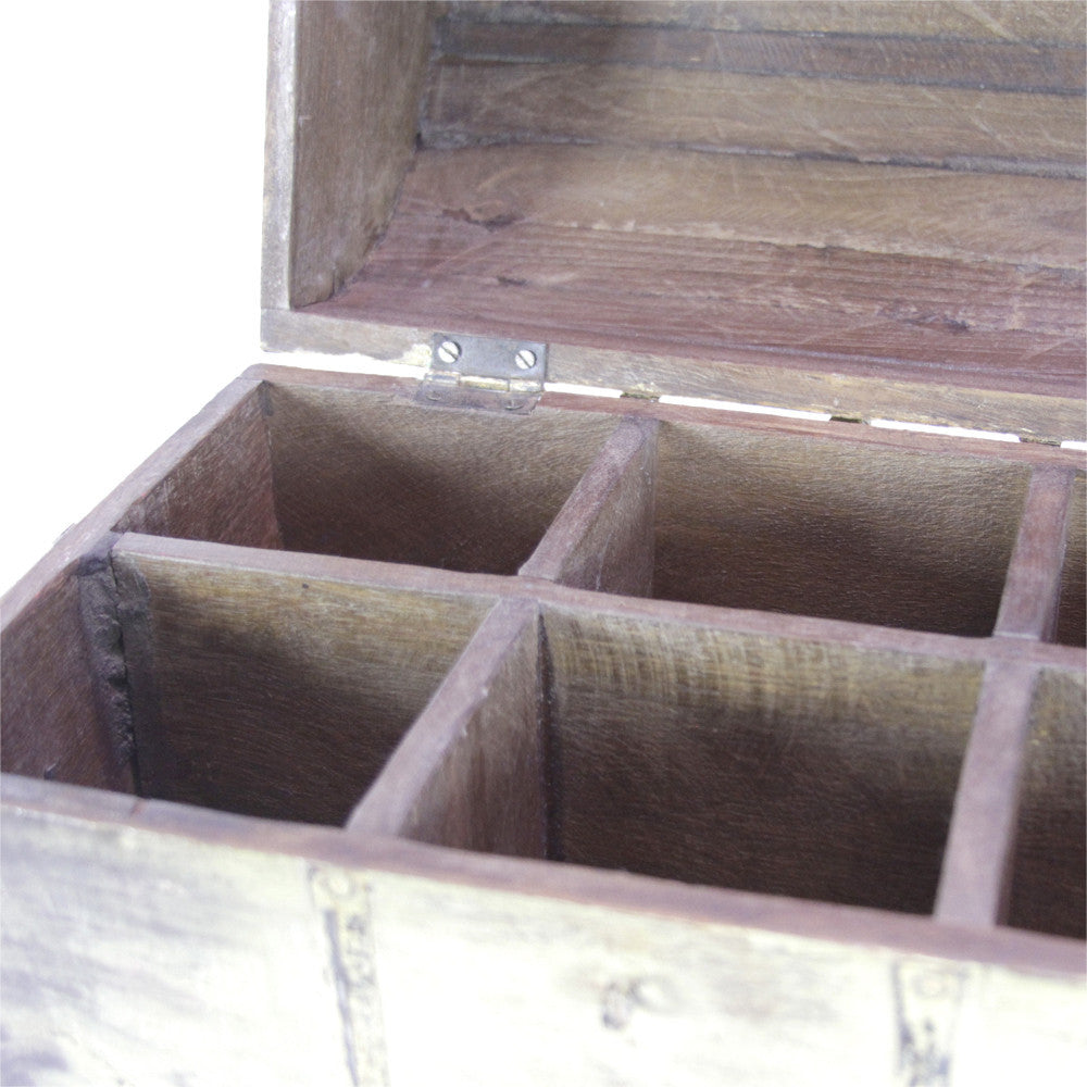 Yellow Painted Wine Box